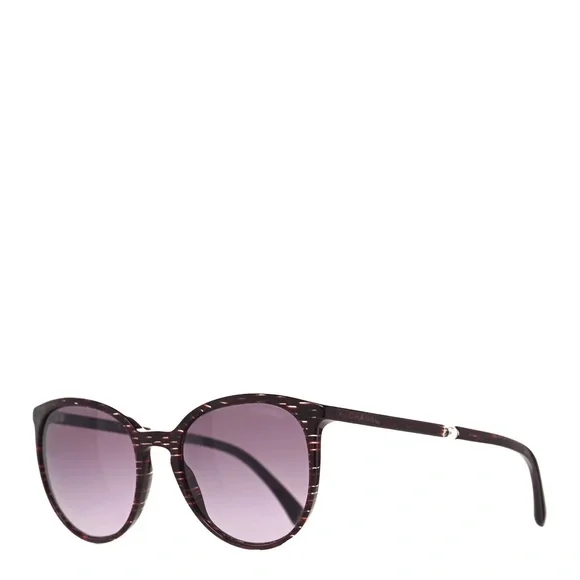 CHANEL Burgundy Acetate Butterfly Pearl Sunglasses 5394-H - Picture 3 of 11